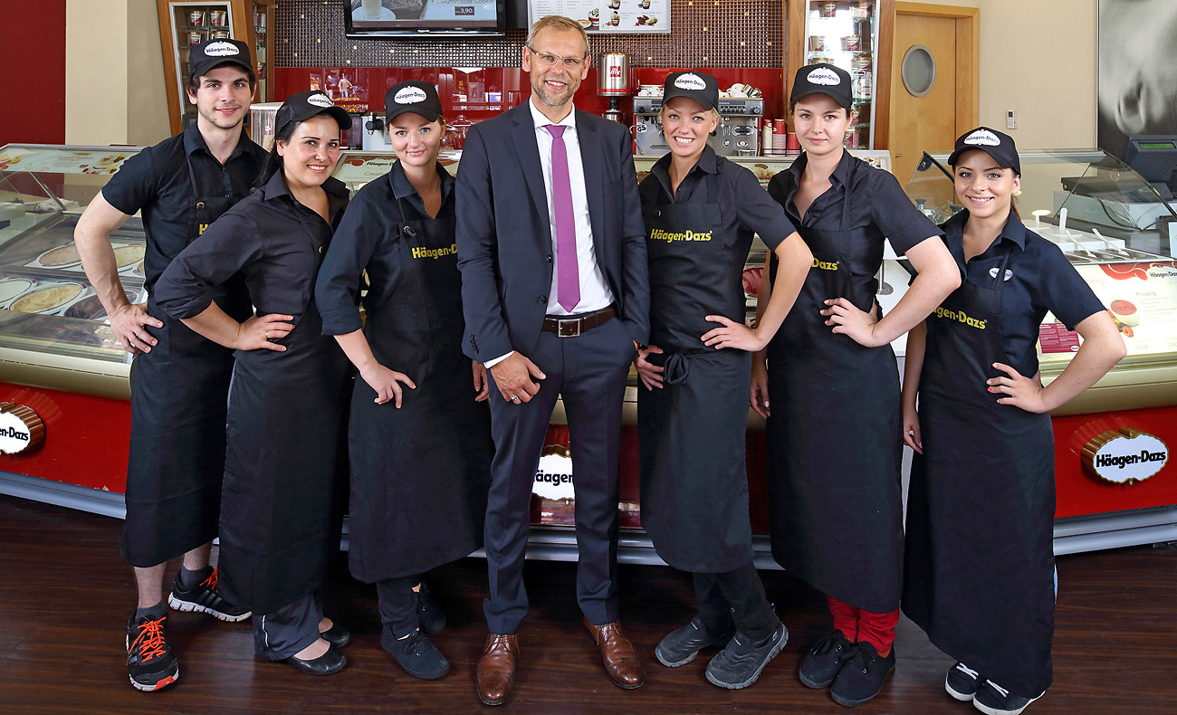 Businessfotografie dynamisches Teamfoto